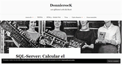 Desktop Screenshot of donnierock.com