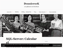 Tablet Screenshot of donnierock.com